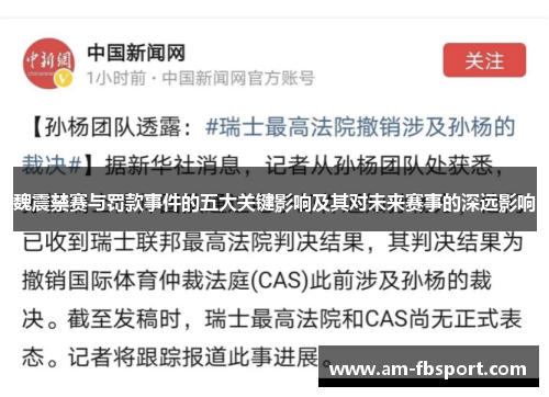 魏震禁赛与罚款事件的五大关键影响及其对未来赛事的深远影响 魏震禁赛与罚款事件的五大关键影响及其对未来赛事的深远影响